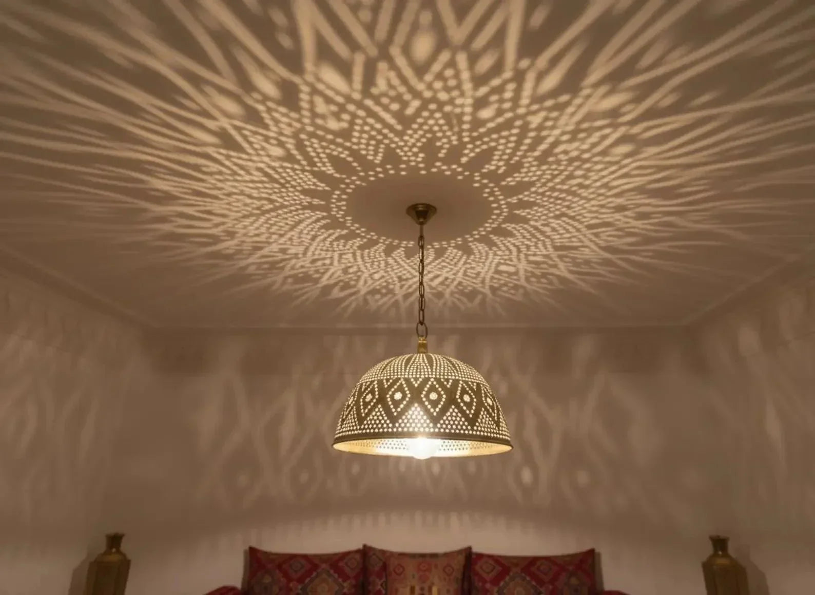 Why Handcrafted Pendant Lights Cost More featuring Moroccan Brass Pendant Light Handmade Geometric Openwork Lamp