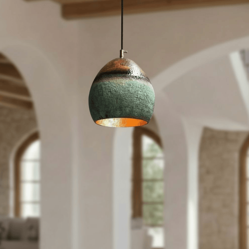 Verdigris Patina on Copper Pendants Guide featuring Green Patina Copper Pendant Light