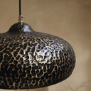 Hammered Brass Pendant Light – Dome Ceiling Fixture for Kitchen & Dining Spaces - Brass For Homes - 
