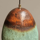 Verdigris Copper Bell Pendant – Green Patina Oxidized Ceiling Fixture - Brass For Homes - 