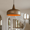 Aged Copper Dome Pendant – Vintage Ceiling Light for Kitchen Interiors Pendant Lighting product photo