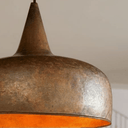 Aged Copper Dome Pendant – Vintage Ceiling Light for Kitchen Interiors Pendant Lighting detail view 3