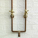 Antique Copper Wall Mount Faucet Sink wall mount faucet for wall-mounted sink layouts, bathrooms, kitchens, and compact wash spaces - view 3