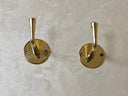 Unlacquered Brass Handmade Coat Rack bathroom hardware for bathrooms, powder rooms, towel storage, and coordinated fixture sets - view 2
