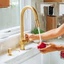 Brass Pull Down Kitchen Faucet Kitchen Faucets product photo