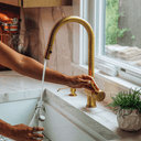 Pull Down Kitchen Faucet for Kitchen Sinks home decor accent for entryways, bathrooms, kitchens, shelves, and warm artisan interiors - view 3
