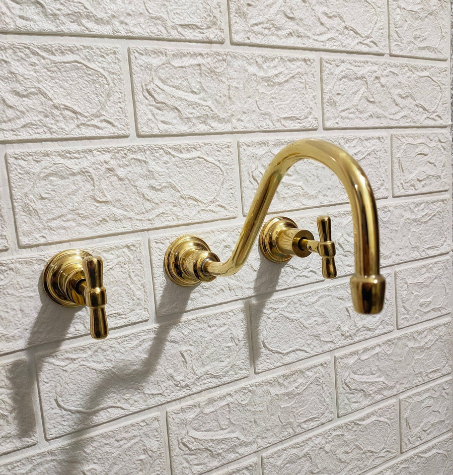 Wall Mounted Sink Faucet for Kitchens and Bathrooms sink for kitchens, bars, powder rooms, vanities, and statement wash areas - view 1