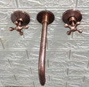 Engraved Copper Wall Mounted Faucet Sinks detail view 4