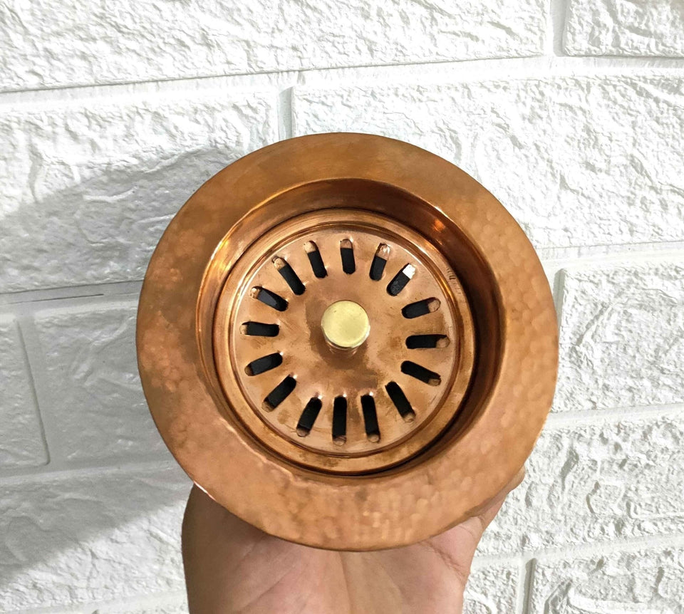 Copper Kitchen Sink Drainer sink for kitchens, bars, powder rooms, vanities, and statement wash areas - view 1