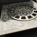 Engraved Silver Floor drain Sinks detail view 4