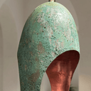 Green Patina Copper Pendant – Cutout Dome Ceiling Light for Rustic Decor Pendant Lighting detail view 4