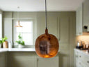 Hammered Copper Ball Pendant Light Pendant Lighting detail view 2