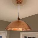 Hammered Copper Dome Pendant Light — Solid Copper Moroccan Ceiling Lamp Pendant Lighting detail view 2