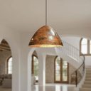 Hammered Copper Dome Pendant – Rustic Ceiling Light for Kitchen Islands pendant light for kitchen islands, dining rooms, vanities, and warm artisan interiors - view 2
