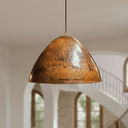 Hammered Copper Dome Pendant – Rustic Ceiling Light for Kitchen Islands Pendant Lighting detail view 6
