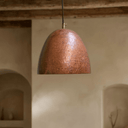 Hammered Copper Dome Pendant Light – Rustic Farmhouse Ceiling Fixture Pendant Lighting detail view 4