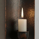 Handcrafted Aged Copper Wall Candle Sconce – Moroccan Artisan Holder Home Decor detail view 5