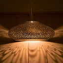 Handcrafted Brass Pendant Light – Moroccan Engraved Ceiling Lamp Pendant Lighting detail view 5