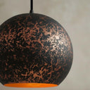 Handcrafted Copper Sphere Pendant Light – Dark Patina Ceiling Lamp pendant light for kitchen islands, dining rooms, vanities, and warm artisan interiors - view 2