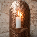 Handcrafted Copper Wall Candle Sconce – Moroccan Artisan Holder pendant light for kitchen islands, dining rooms, vanities, and warm artisan interiors - view 3