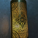 Handcrafted Cylindrical Brass Wall Sconce – Moroccan Filigree Light Pendant Lighting detail view 5