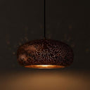 Handcrafted Hammered Brass Pendant Light – Industrial Rustic Ceiling Lamp Pendant Lighting detail view 3