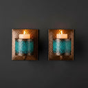 Handcrafted Polished Copper Wall Sconce – Moroccan Artisan Light Pendant Lighting detail view 2