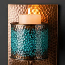 Handcrafted Polished Copper Wall Sconce – Moroccan Artisan Light Pendant Lighting detail view 3