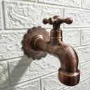 Handmade Brass Water-Tap - Copper finish home decor accent for entryways, bathrooms, kitchens, shelves, and warm artisan interiors - view 2