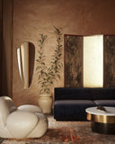 Jolene Mirror - Unlacquered Solid Brass Mirrors detail view 6