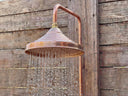 Luxury Unlacquered Solid copper shower, outdoor shower shower system for primary bathrooms, guest bathrooms, walk-in showers, and classic bath renovations - view 3