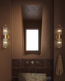 Mariposa Full Length Mirror - Unlacquered Solid Brass wall mirror for bathrooms, entryways, dressing rooms, and decorative wall styling - view 6
