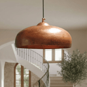 Rustic Copper Pendant Lights – Solid Dome Ceiling Fixtures for Kitchens Pendant Lighting product photo