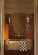 Shelda Gold Wall Mirror - Unlacquered Solid Brass Mirrors detail view 2