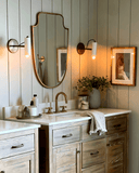 Shelda Gold Wall Mirror - Unlacquered Solid Brass Mirrors detail view 4