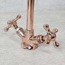 Solid Brass Copper Gooseneck Vessel Sink Bathroom Faucet Bathroom Faucets detail view 3