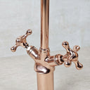 Solid Brass Copper Gooseneck Vessel Sink Bathroom Faucet Bathroom Faucets detail view 4
