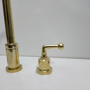 Solid Brass Three Holes Faucet with Lever Handle kitchen faucet for kitchen sinks, prep sinks, bridge faucet layouts, and farmhouse kitchens - view 4