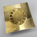 Unlaqauerd Brass Floor Drain - Square Shower Drain Shower Systems detail view 2