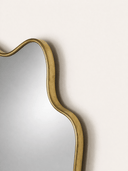 The Gate - Hand-Forged Solid Unlacquered Brass Mirror wall mirror for bathrooms, entryways, dressing rooms, and decorative wall styling - view 5