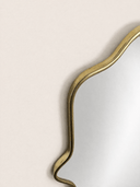 The Hamsa - Hand-Forged Solid Unlacquered Brass Mirror Mirrors detail view 5