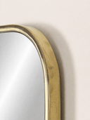 Hand-Forged Solid Unlacquered Brass Mirror wall mirror for bathrooms, entryways, dressing rooms, and decorative wall styling - view 5