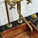 Antique Brass Kitchen Faucet With Long Legs kitchen faucet for kitchen sinks, prep sinks, bridge faucet layouts, and farmhouse kitchens - view 2