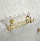 Brass Bathroom Shelf Bathroom Hardware bathroom hardware for bathrooms, powder rooms, towel storage, and coordinated fixture sets - view 4