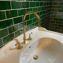 Unlacquered Brass Bathroom Sink faucet sink for kitchens, bars, powder rooms, vanities, and statement wash areas - view 2