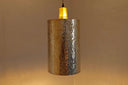 Unlacquered Brass Cylindric Pendant Light pendant light for kitchen islands, dining rooms, vanities, and warm artisan interiors - view 1