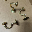 Unlacquered Brass Wall Hooks Crescent bathroom hardware for bathrooms, powder rooms, towel storage, and coordinated fixture sets - view 1
