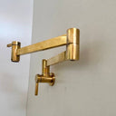 Unlacquered Brass Pot Filler Kitchen Faucet Kitchen Faucets detail view 3