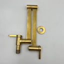 Unlacquered Brass Pot Filler Kitchen Faucet home decor accent for entryways, bathrooms, kitchens, shelves, and warm artisan interiors - view 4