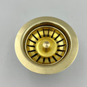 Unlacquered Brass Drain Kitchen Sink home decor accent for entryways, bathrooms, kitchens, shelves, and warm artisan interiors - view 3
